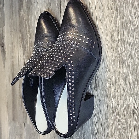 Women's black leather mule - Picture 4 of 6